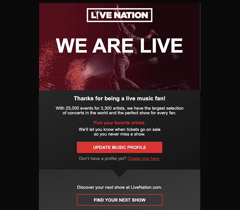 Clear CTA by LiveNation