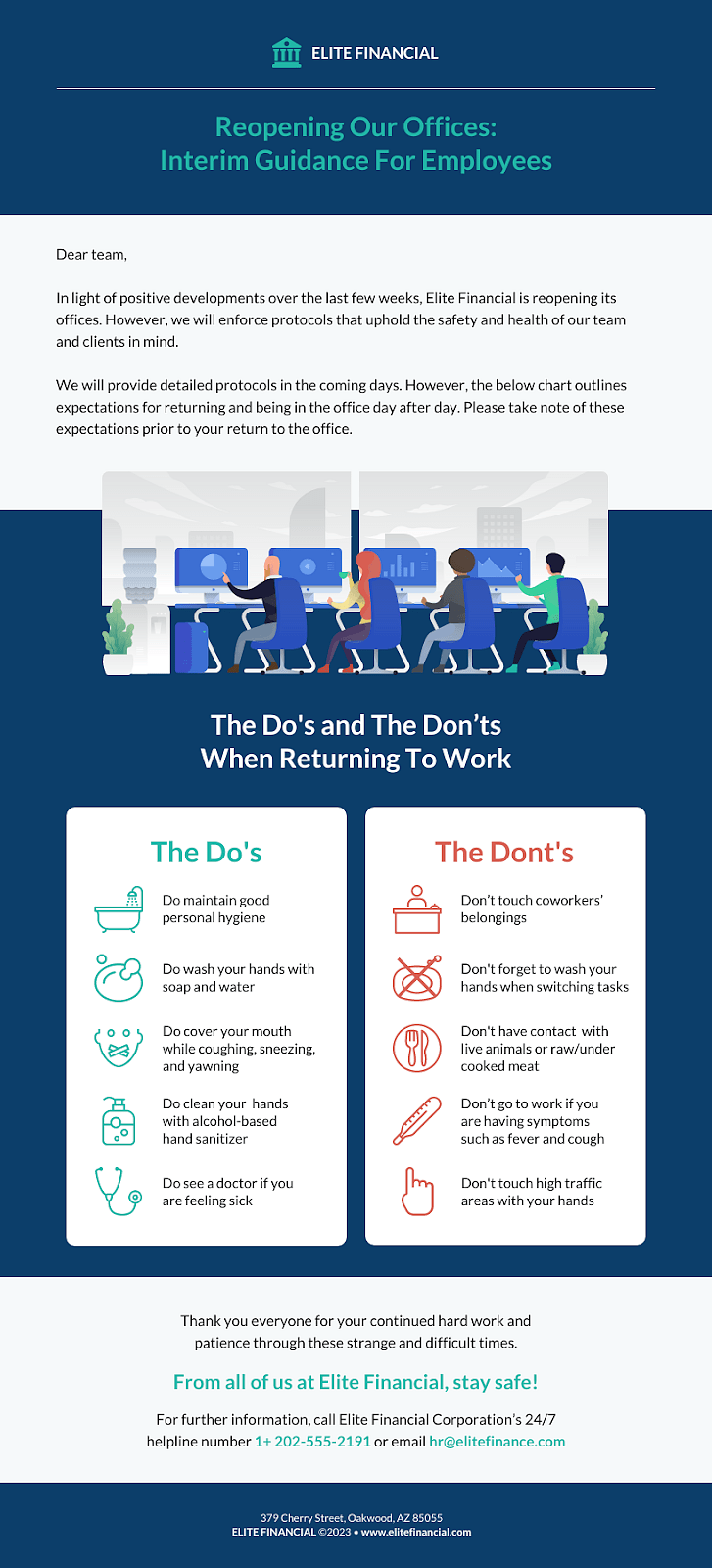 Email newsletter design by Elite Financial