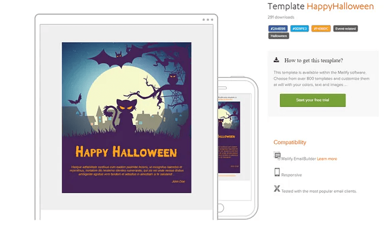 Question Pro's email newsletter design