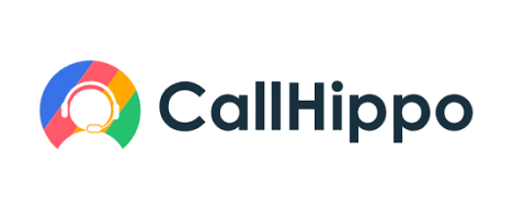 The CallHippo logo consists of a colorful circle with a headset icon next to the company name "CallHippo" in black text on a white background.