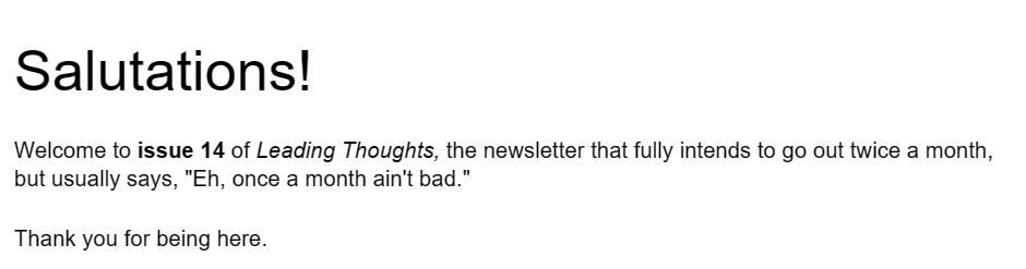 Email example