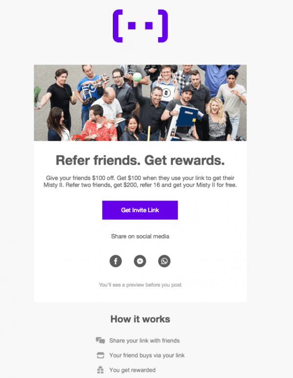 Referral email examples
