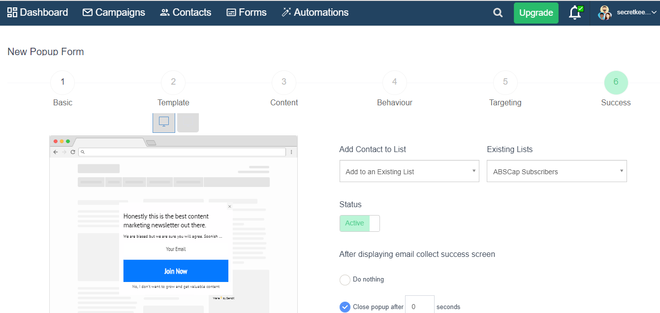 Existing Lists