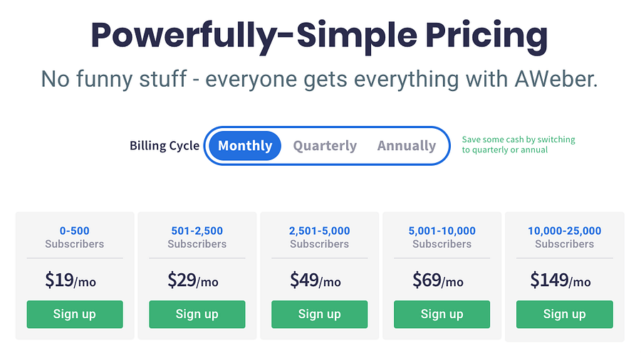 powerfully simple pricing