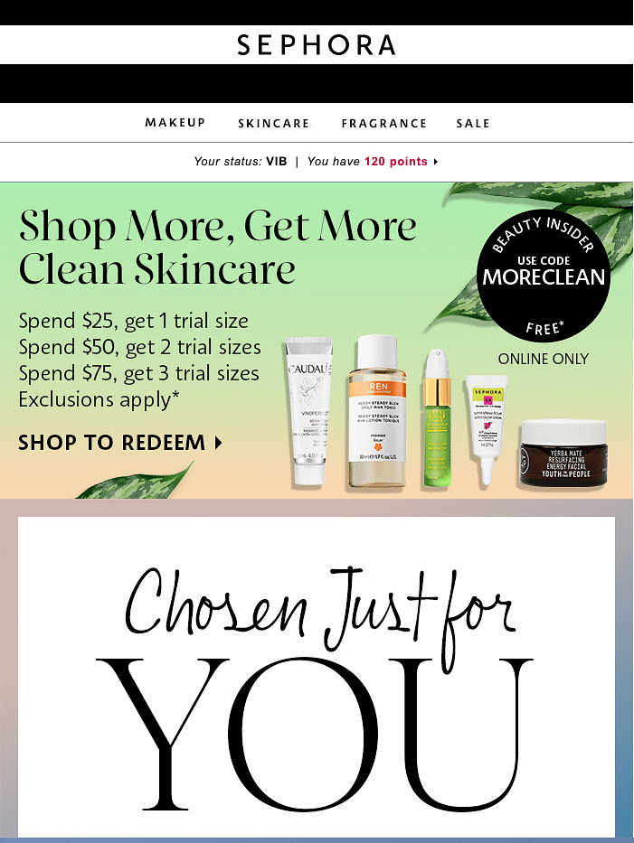 Sephora Discount Email