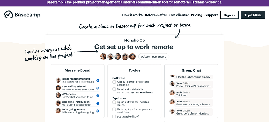 Basecamp Get setup to work remotely