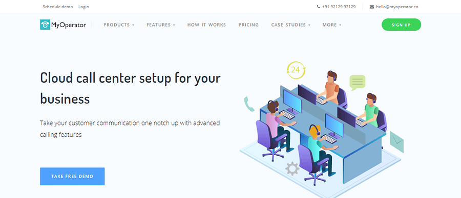 MyOperator Cloud call center setup