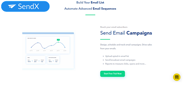 SendX Send email campaigns