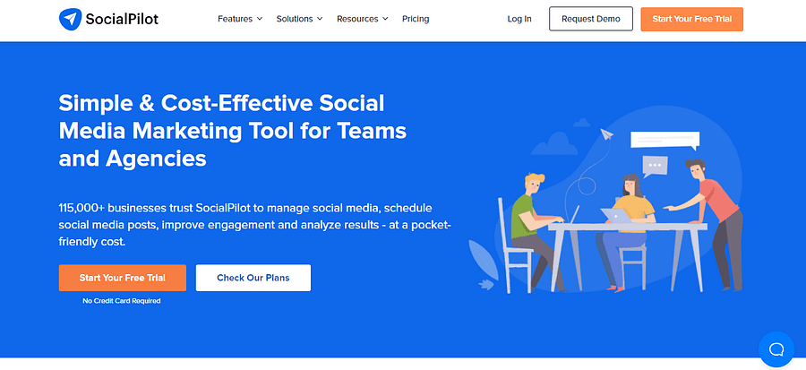 SocilPilot Social Media Marketing Tool for Teams and Agencies