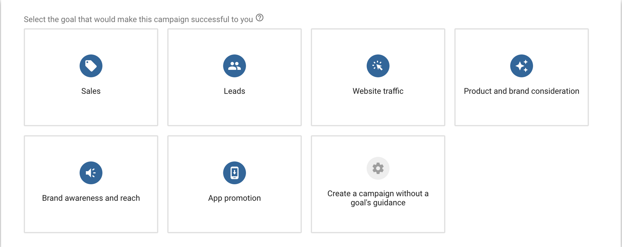 Google Ads Campaign Goal