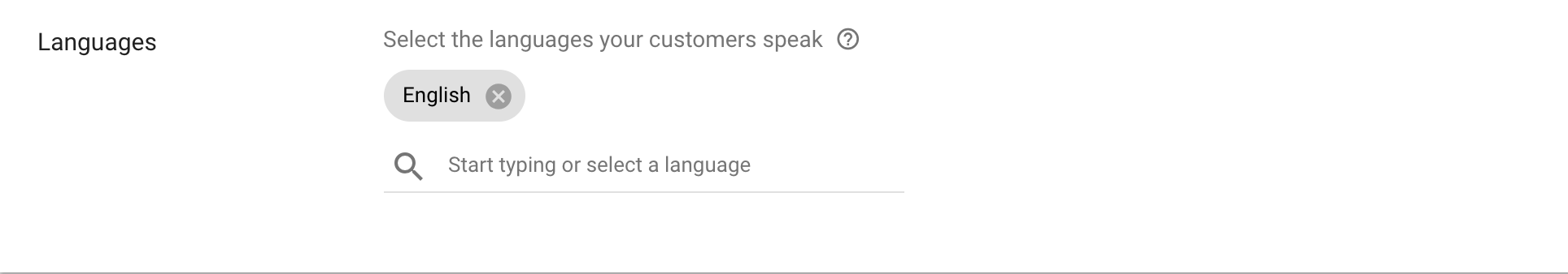 Google Ads language Targeting