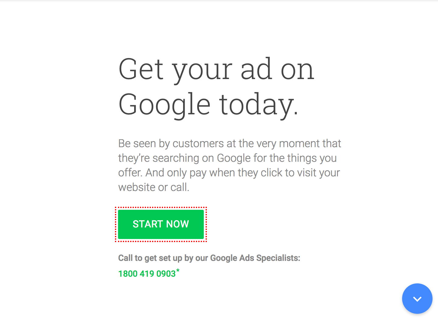 Google Ads Homepage