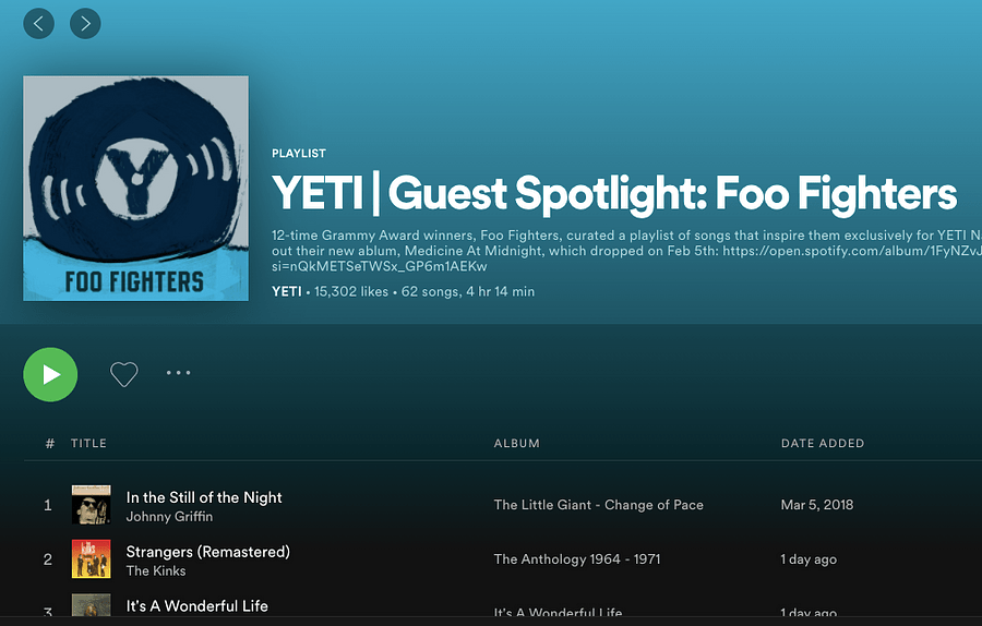 CTA linking to the Spotify playlist