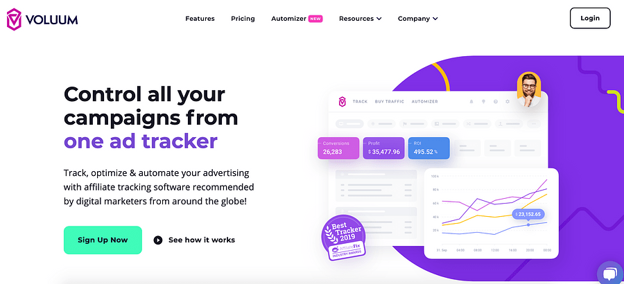 Voluum one ad tracker