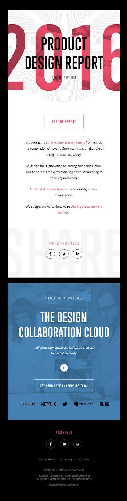 Invision email