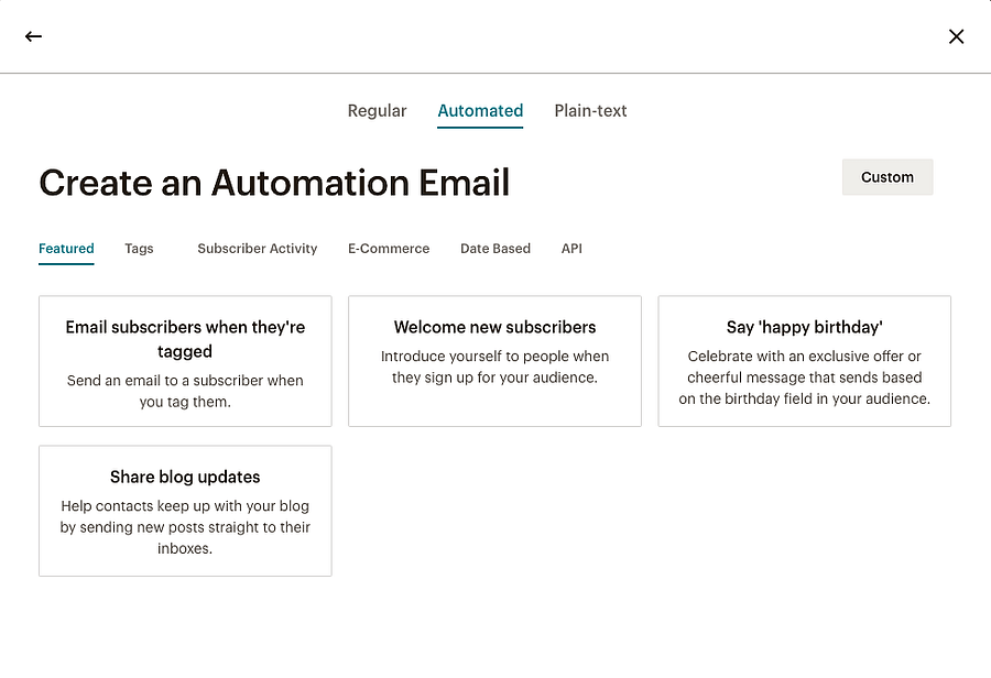 Automation email
