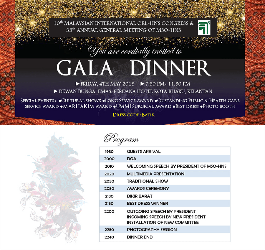 Gala Dinner Invitation
