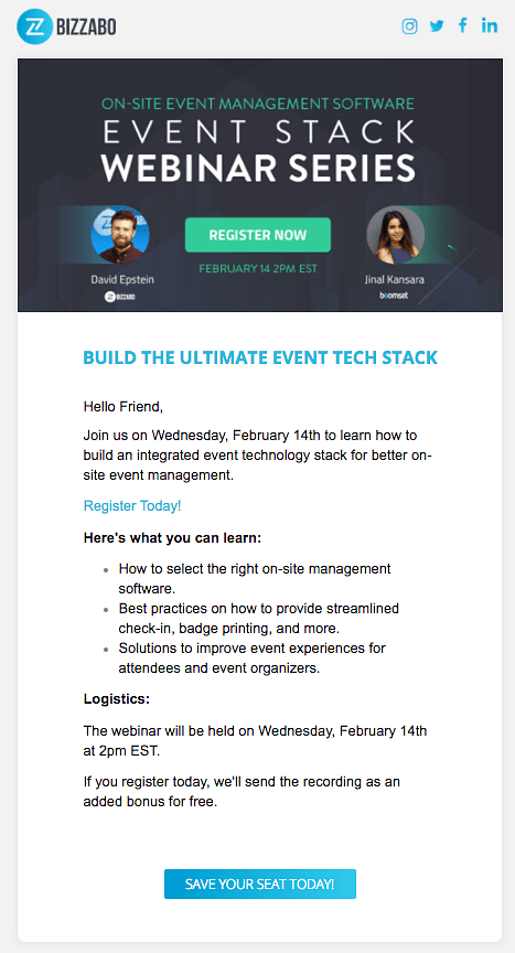 Online Event Invitation