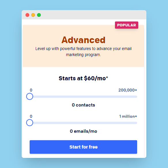 SendGrid Advanced plan