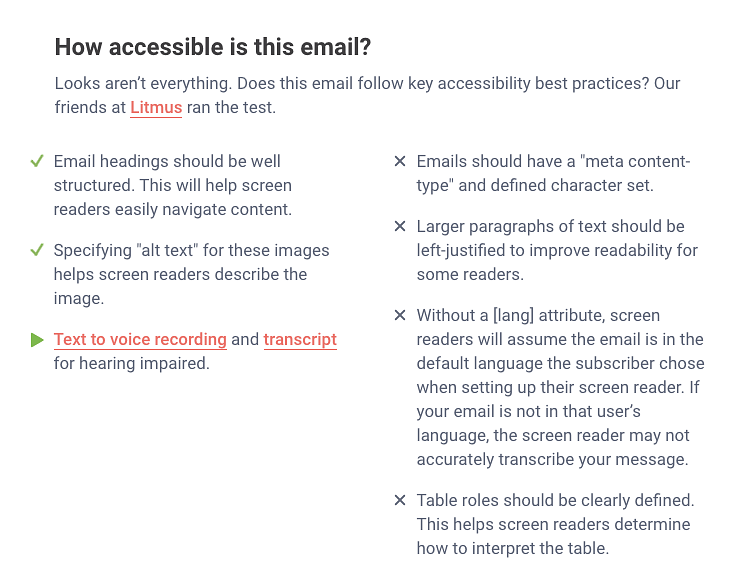 How accessible is this email
