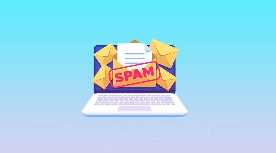 Email spam illustration