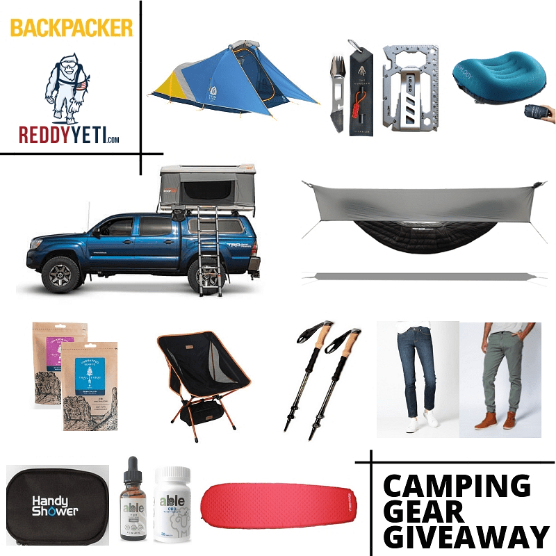Camping gear giveaway