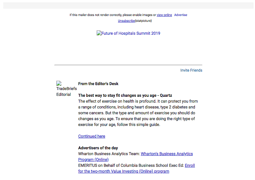Example of email with Alt Text