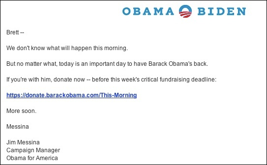 Done to Obama Campaign