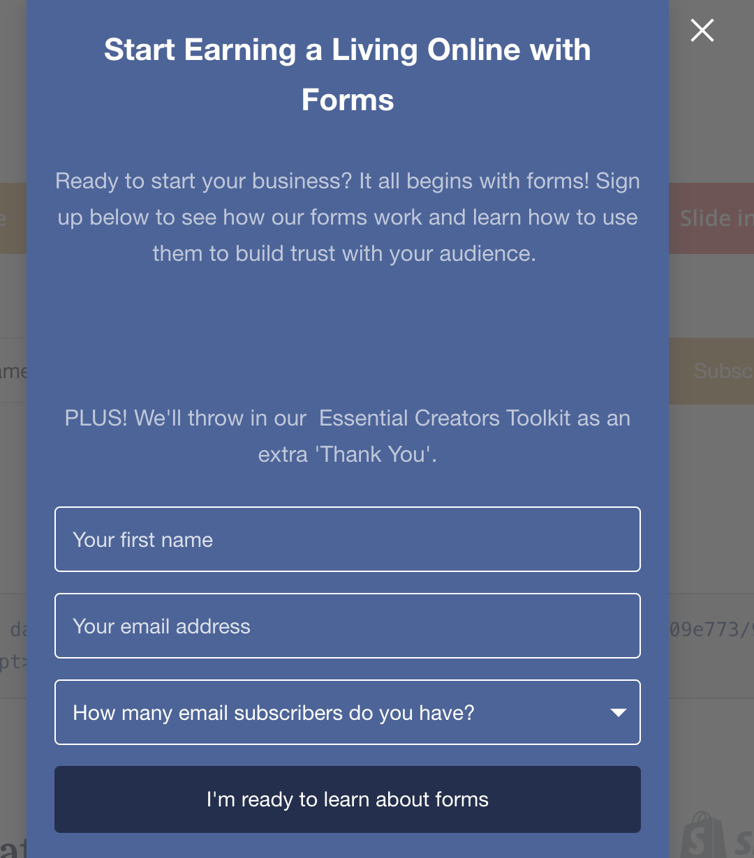 Convertkit_popupform