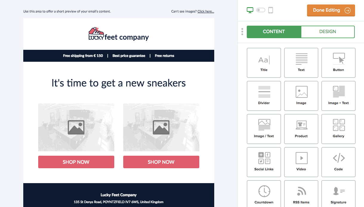 MailerLite shopify email marketing app