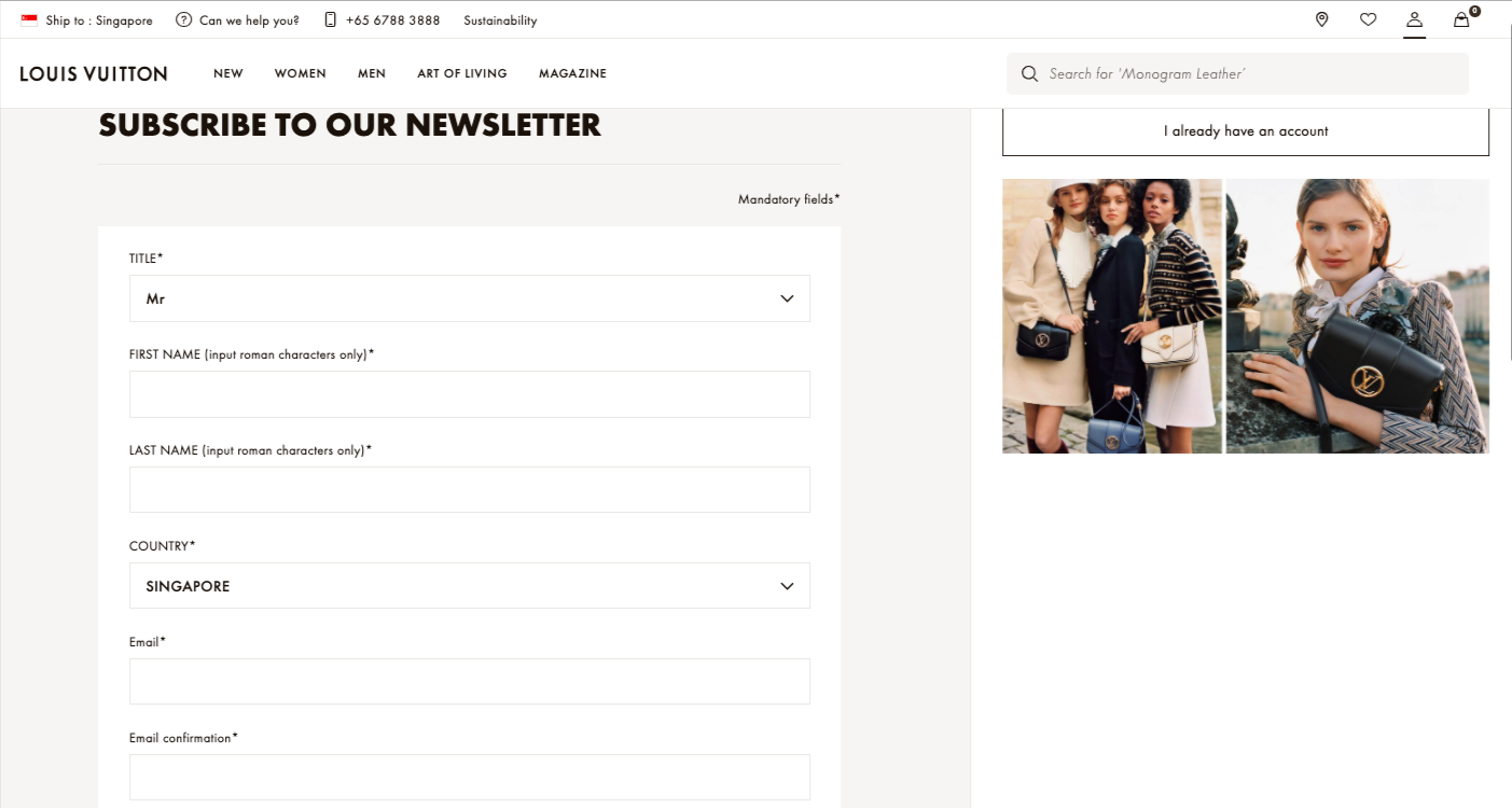 Louis Vuitton Email Format