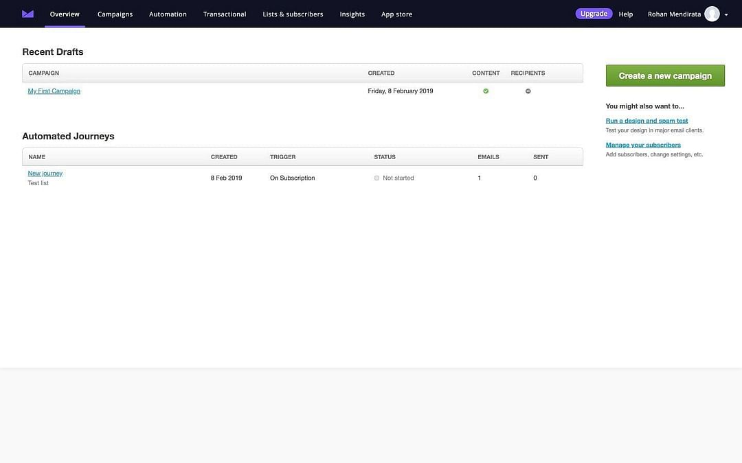 Campaign Monitor Dashboard