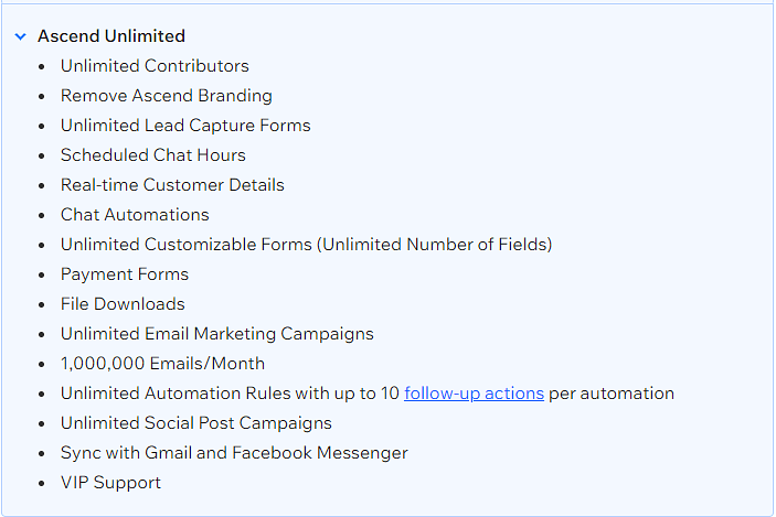 Wix unlimited plan