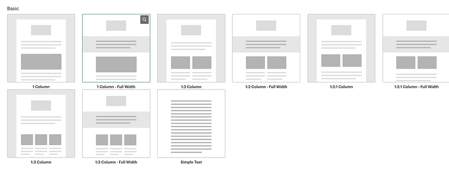 Mailchimp examples