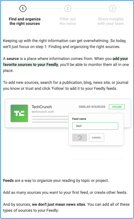 Feedly email design example 3